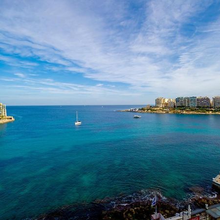Spinola Bay Top Floor Seafront 3 Bedroom Apartment With Panoramic Sea Views - By Getawaysmalta Saint Julian's Eksteriør billede