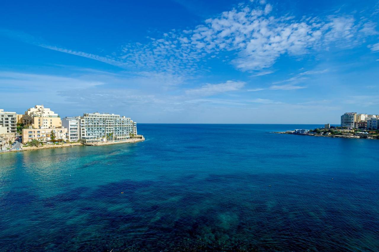 Spinola Bay Top Floor Seafront 3 Bedroom Apartment With Panoramic Sea Views - By Getawaysmalta Saint Julian's Eksteriør billede