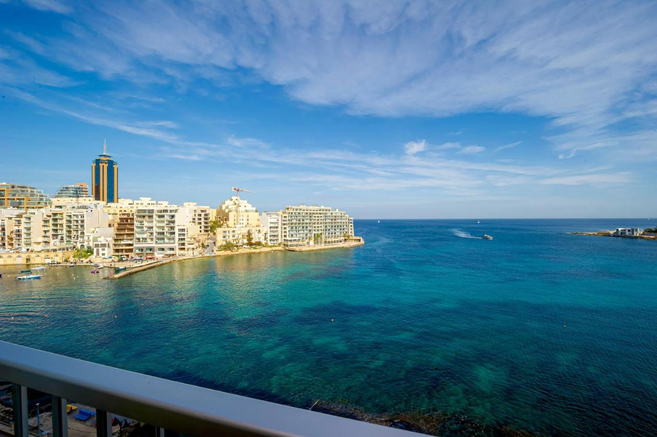 Spinola Bay Top Floor Seafront 3 Bedroom Apartment With Panoramic Sea Views - By Getawaysmalta Saint Julian's Eksteriør billede