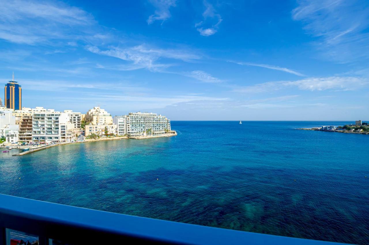Spinola Bay Top Floor Seafront 3 Bedroom Apartment With Panoramic Sea Views - By Getawaysmalta Saint Julian's Eksteriør billede