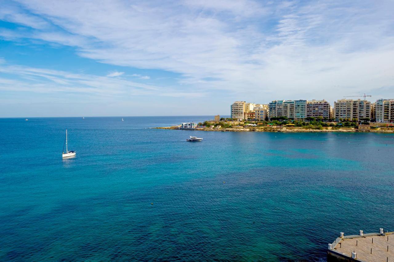 Spinola Bay Top Floor Seafront 3 Bedroom Apartment With Panoramic Sea Views - By Getawaysmalta Saint Julian's Eksteriør billede