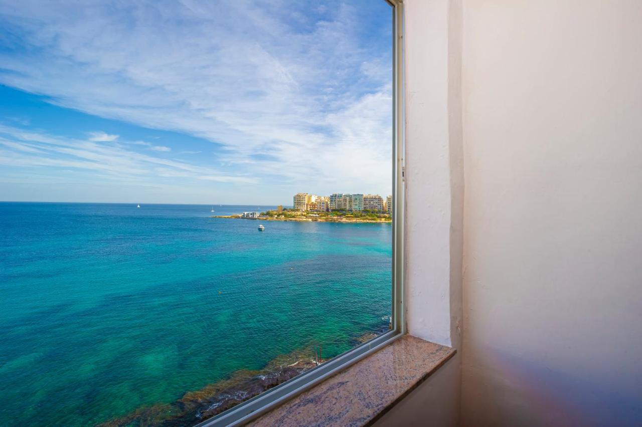 Spinola Bay Top Floor Seafront 3 Bedroom Apartment With Panoramic Sea Views - By Getawaysmalta Saint Julian's Eksteriør billede