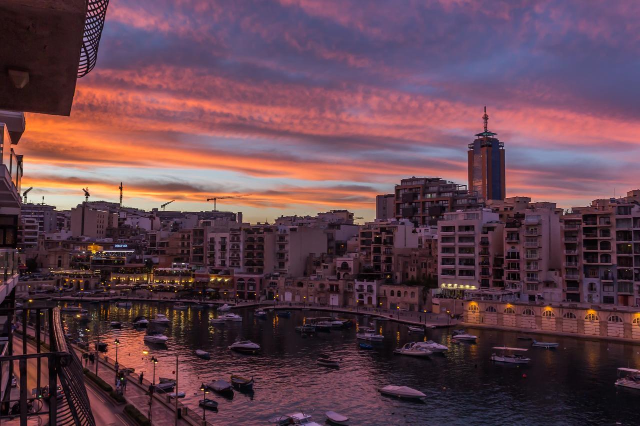 Spinola Bay Top Floor Seafront 3 Bedroom Apartment With Panoramic Sea Views - By Getawaysmalta Saint Julian's Eksteriør billede
