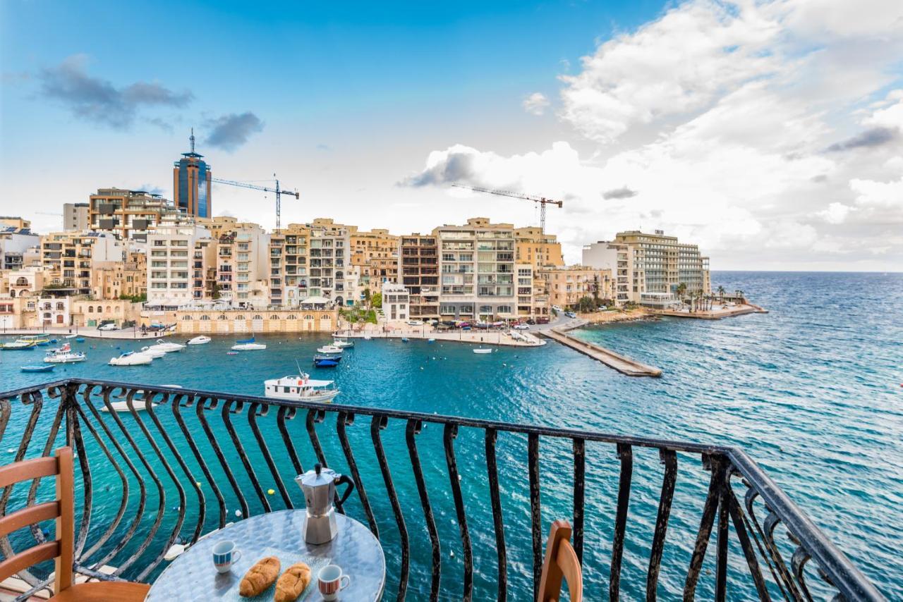 Spinola Bay Top Floor Seafront 3 Bedroom Apartment With Panoramic Sea Views - By Getawaysmalta Saint Julian's Eksteriør billede