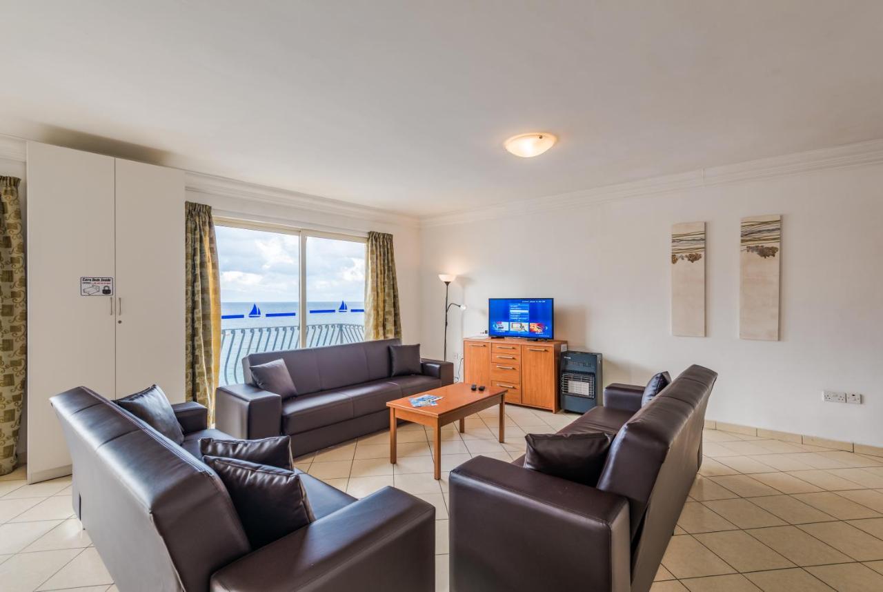 Spinola Bay Top Floor Seafront 3 Bedroom Apartment With Panoramic Sea Views - By Getawaysmalta Saint Julian's Eksteriør billede